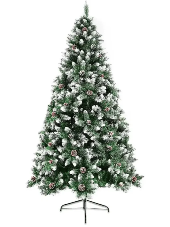 snow pine tree, cone pine tree, Frosted Tree with Cones christmas tree, clear christmas baubles, blue christmas tree decorations, dobbies christmas trees, tabletop christmas tree, slim christmas tree with lights, 7ft christmas tree sale clearance, 10ft christmas tree