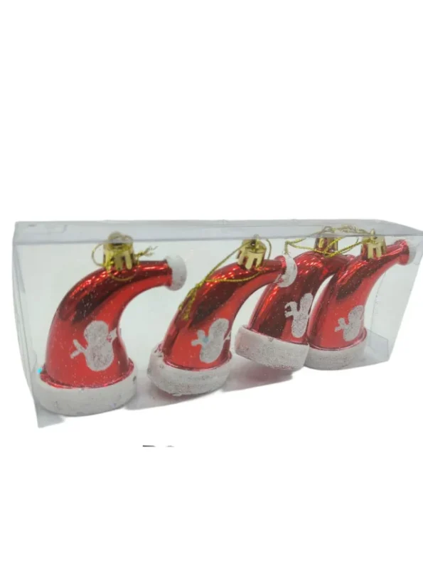 9Cm Xmas Decoration Cap Decoration Christmas Tree Dress Up, Christmas Bell Hanging Ornament Snowman Bell Tree Long Pendant for Christmas Tree uk store Decoration,
