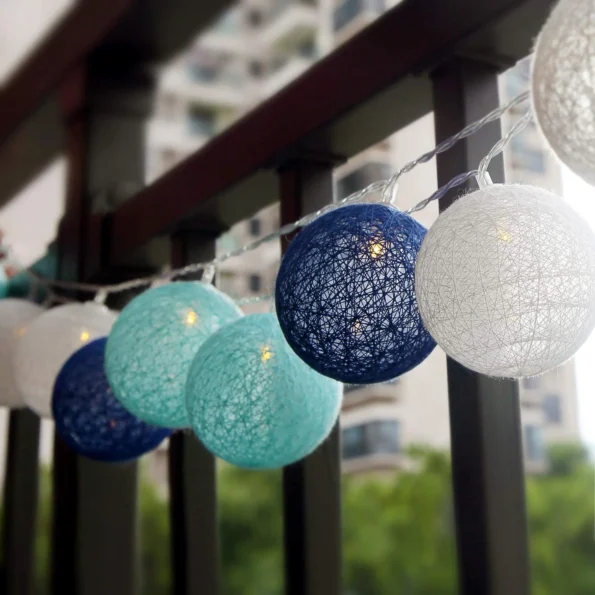 cotton ball fairy light, led light, home decoration light, christmas decoration light, xmas decoration light