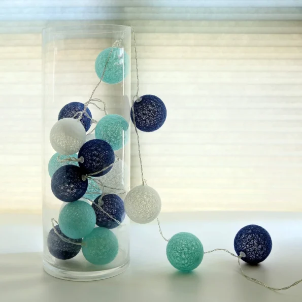 cotton ball fairy light, led light, home decoration light, christmas decoration light, xmas decoration light