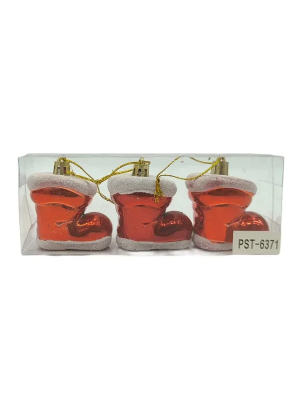 glass boots figurine for Christmas children gifts, santa shoe