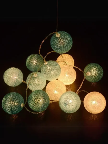 cotton ball fairy light, led light, home decoration light, christmas decoration light, xmas decoration light